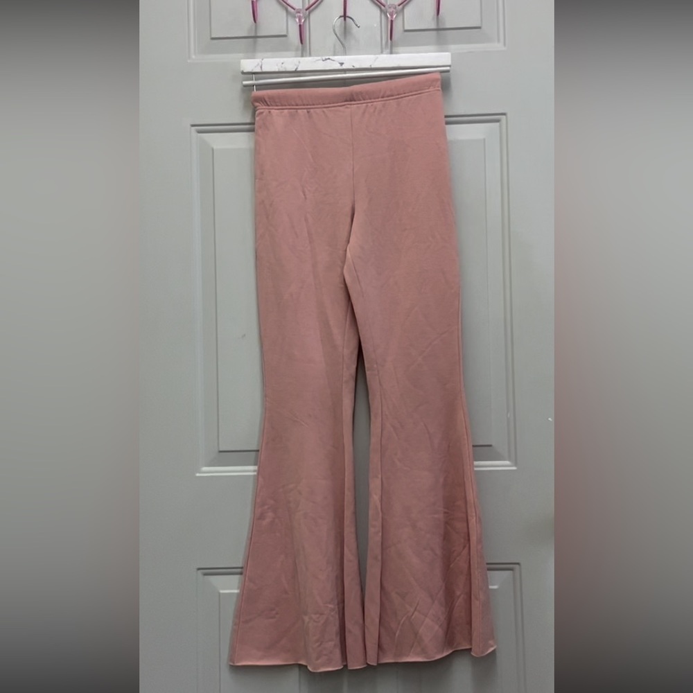 pink flare sweats